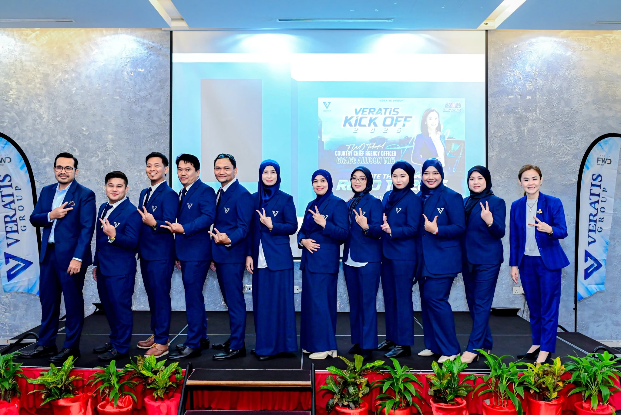 Veratis professionals at a leadership kick-off event